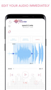 اسکرین شات برنامه Voice Recorder and Editor App 2