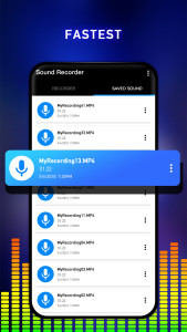 اسکرین شات 2 برنامه Voice Recorder: Sound Recorder