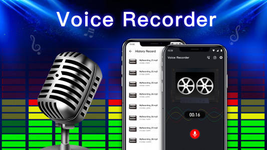 اسکرین شات برنامه Voice Recorder: Audio Recorder 1