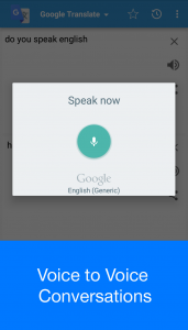اسکرین شات برنامه Speak to Voice Translator 2