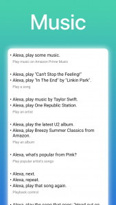 اسکرین شات 2 برنامه Commands for Alexa