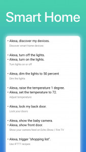 اسکرین شات 3 برنامه Commands for Alexa