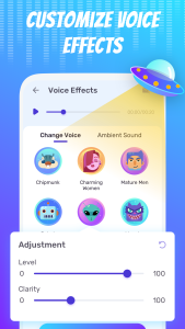 اسکرین شات 3 برنامه Voice Changer - Voice Effects