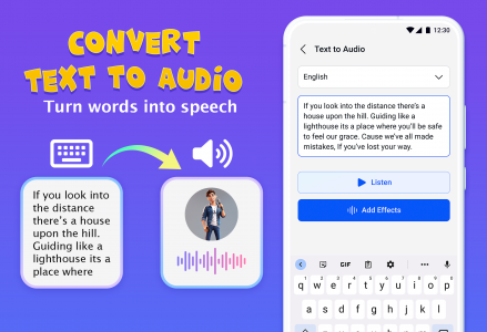 اسکرین شات 3 برنامه Voice Changer AI, Sound Effect
