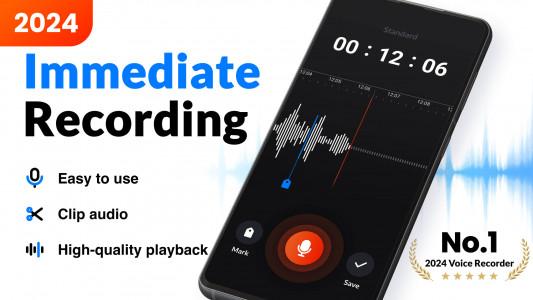 اسکرین شات برنامه Voice Recorder & Voice Memos 1