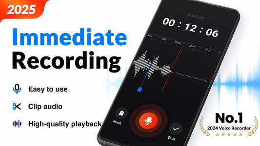 اسکرین شات برنامه Voice Recorder & Voice Memos 1