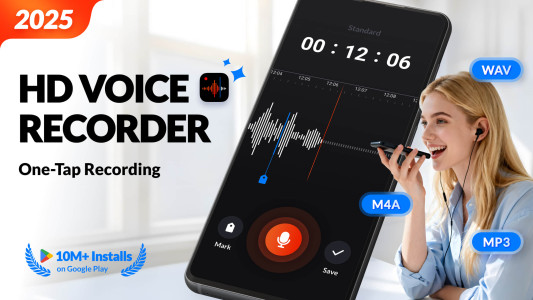 اسکرین شات 1 برنامه Voice Recorder & Voice Memos