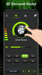 اسکرین شات برنامه Volume booster - Sound Booster 3