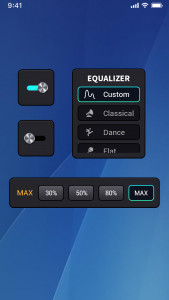 اسکرین شات برنامه Volume & Bass Boost Equalizer 6