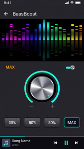 اسکرین شات برنامه Volume & Bass Boost Equalizer 4