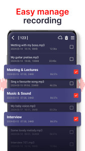 اسکرین شات 2 برنامه voice recorder