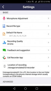 اسکرین شات برنامه voice recorder 5