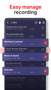 اسکرین شات 2 برنامه voice recorder