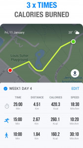 اسکرین شات برنامه Walking App - Lose Weight App 3