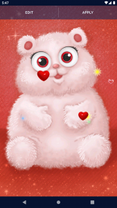 اسکرین شات برنامه Cute Fluffy Live Wallpaper 8