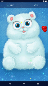 اسکرین شات برنامه Cute Fluffy Live Wallpaper 4