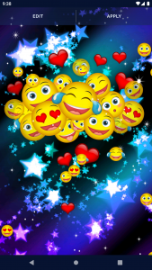 اسکرین شات برنامه Cute Emoji Live Wallpaper 4