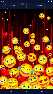 اسکرین شات 6 برنامه Cute Emoji Live Wallpaper