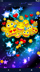 اسکرین شات 4 برنامه Cute Emoji Live Wallpaper