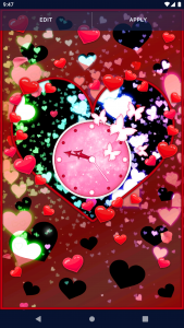 اسکرین شات برنامه Love Hearts Live HD Wallpaper 2