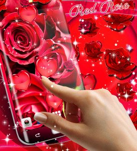 اسکرین شات برنامه Red rose live wallpaper 8