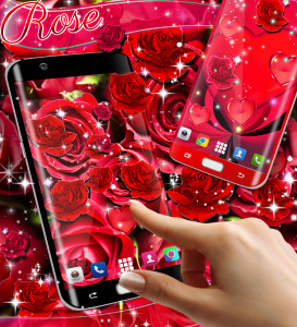 اسکرین شات برنامه Red rose live wallpaper 3