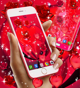 اسکرین شات برنامه Red rose live wallpaper 4