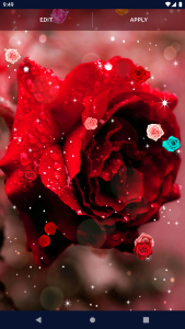 اسکرین شات 5 برنامه Red Rose Live Wallpaper