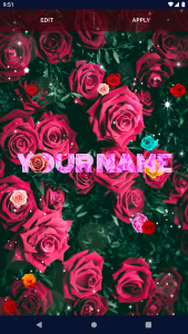 اسکرین شات 2 برنامه Red Rose Live Wallpaper