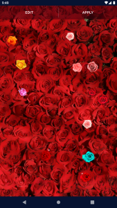 اسکرین شات 4 برنامه Red Rose Live Wallpaper