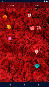 اسکرین شات برنامه Red Rose Live Wallpaper 4