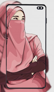 اسکرین شات برنامه Hijab Girl Wallpapers 3