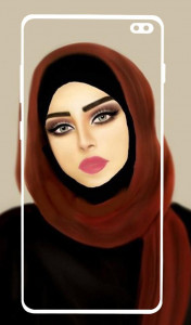 اسکرین شات برنامه Hijab Girl Wallpapers 1