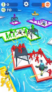 اسکرین شات بازی War of Rafts: Crazy Sea Battle 1