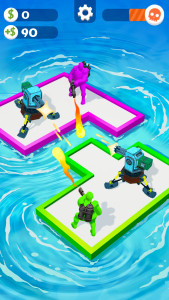 اسکرین شات بازی War of Rafts: Crazy Sea Battle 4