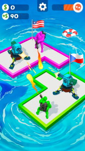 اسکرین شات بازی War of Rafts: Crazy Sea Battle 4