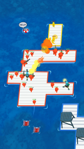 اسکرین شات 6 بازی War of Rafts: Crazy Sea Battle