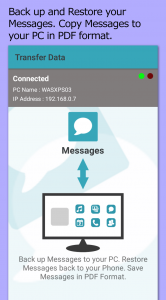 اسکرین شات برنامه Transfer Companion: SMS Backup 3