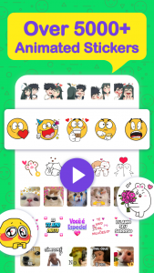 اسکرین شات 1 برنامه Animated Emojis Sticker for WA