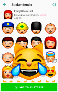 اسکرین شات برنامه Emoji & Memoji Stickers 3