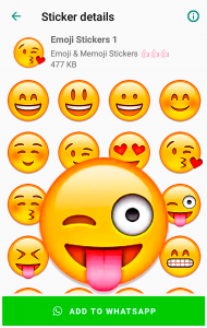 اسکرین شات برنامه Emoji & Memoji Stickers 1