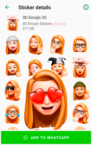 اسکرین شات برنامه Funny Emojis Stickers 7