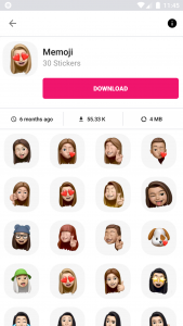 اسکرین شات برنامه 3D Emojis Stickers - WASticker 1