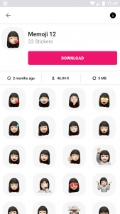 اسکرین شات برنامه 3D Emojis Stickers - WASticker 5