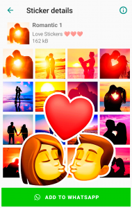 اسکرین شات برنامه Love Stickers for WhatsApp 2