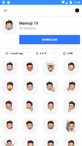 اسکرین شات برنامه WASticker: Memoji Stickers 4