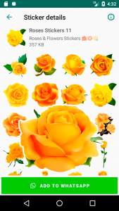اسکرین شات برنامه Roses Stickers for WhatsApp WAStickerApps Flowers 6