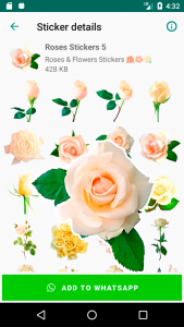 اسکرین شات برنامه Roses Stickers for WhatsApp WAStickerApps Flowers 4