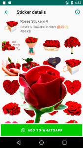 اسکرین شات برنامه Roses Stickers for WhatsApp WAStickerApps Flowers 1