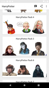 اسکرین شات برنامه Harry Potter on WhatsApp, WastickerApps Stickers 1